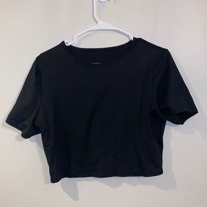 NWOT Black Crop Top